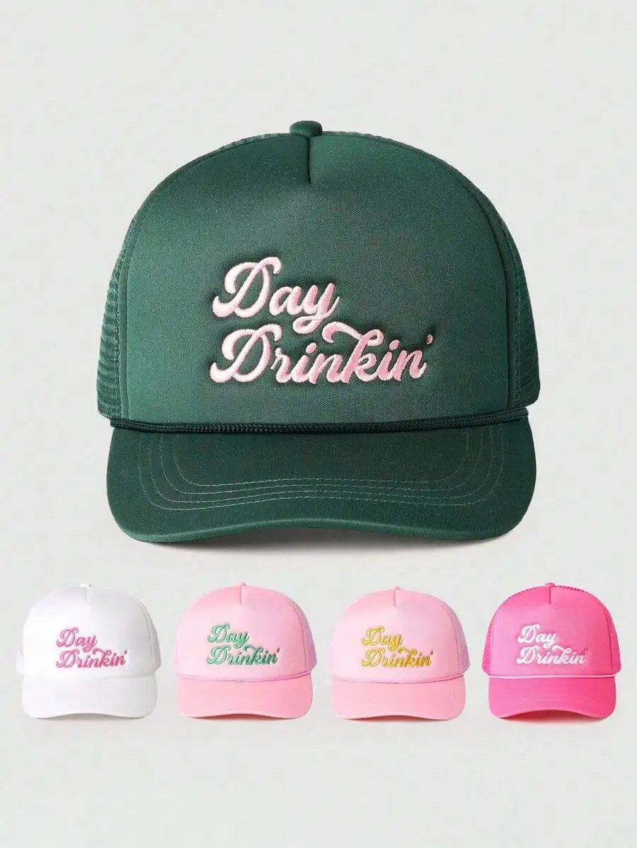Embroidered Day Drinkin Adjustable Mesh Baseball Cap Unisex Sun Hat For Outdoor Travel Beach
Embroidered Day Drinkin Adjustable Mesh Baseball Cap Unisex Sun Hat For Outdoor Travel Beach