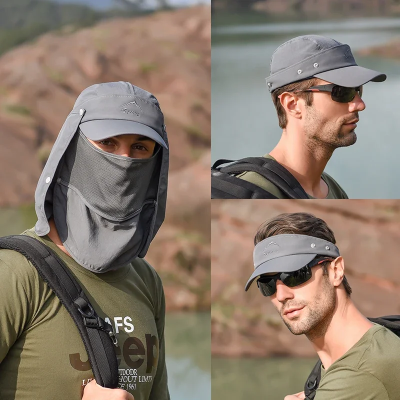 Summer Protective Baseball Hat Men Removable Hat Protect Face Neck Cover Ear Flap Quick Drying UV Protection Hat Undefine Nasi
Summer Protective Baseball Hat Men Removable Hat Protect Face Neck Cover Ear Flap Quick Drying UV Protection Hat Undefine Nasi