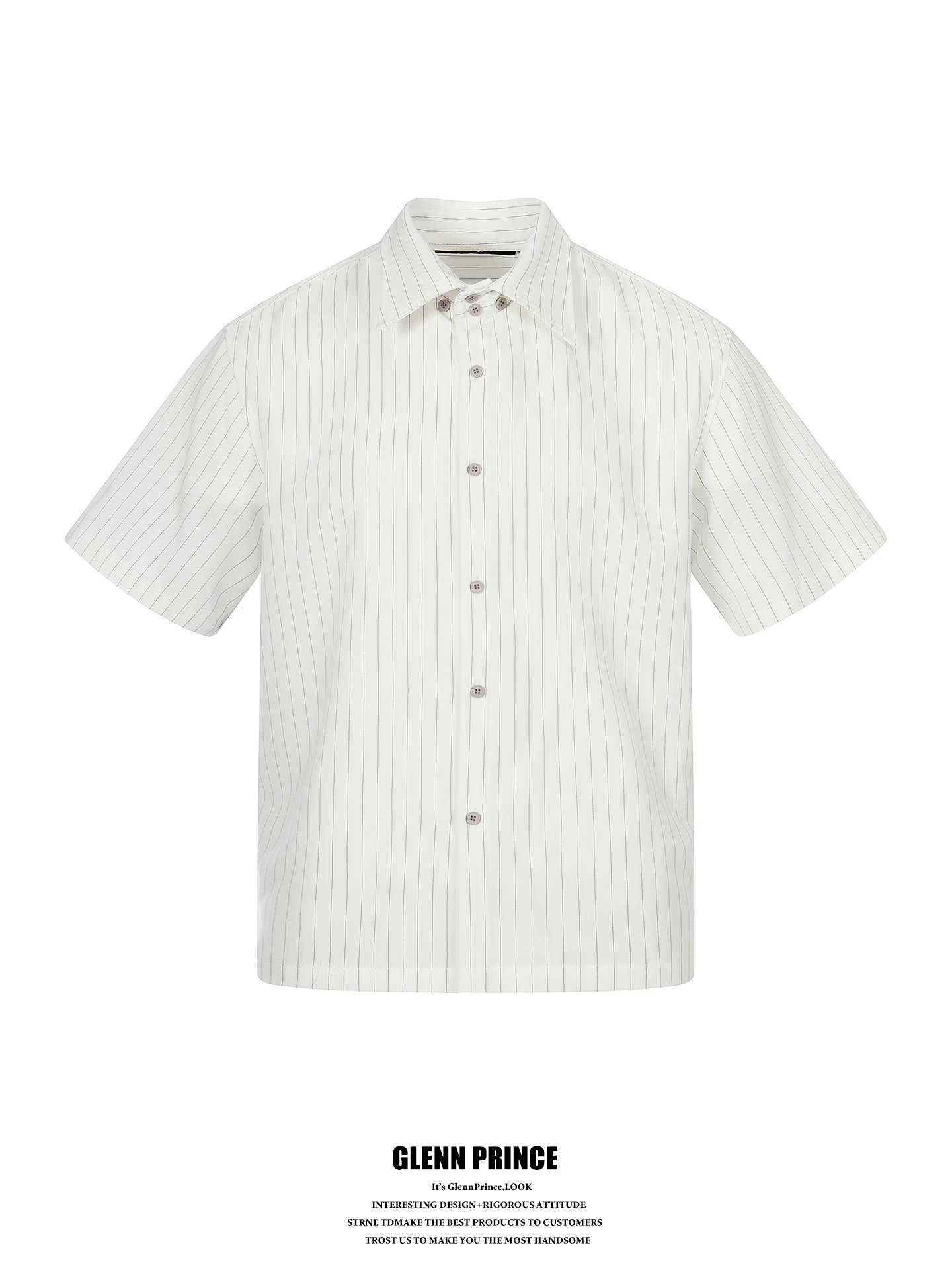 Cleanfit Stripe Short Sleeve Casual Shirt Men's Summer Elegant Loose Polyester Blend Breathable Fashionable Youth Button up
Cleanfit Stripe Short Sleeve Casual Shirt Men's Summer Elegant Loose Polyester Blend Breathable Fashionable Youth Button up