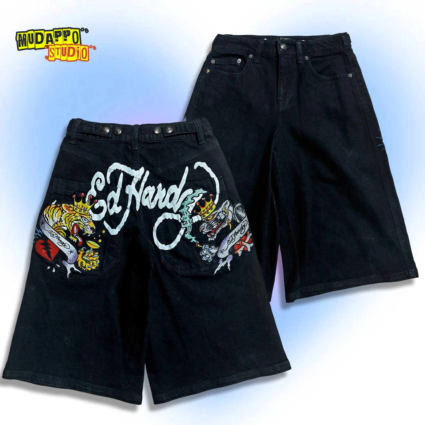 Retro American Tiger Embroidery Print Loose Straight Leg Jeans Shorts for Men Casual Comfortable Cotton Blend Summer Wear
Retro American Tiger Embroidery Print Loose Straight Leg Jeans Shorts for Men Casual Comfortable Cotton Blend Summer Wear