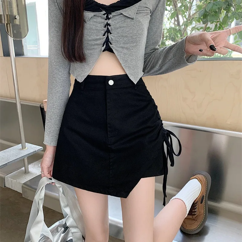 High Waist Elastic ort Pants Women's Summer New Sle Irregular Dstring Skirt Spicy Girl Slimming Butt Covering Skirt
High Waist Elastic ort Pants Women's Summer New Sle Irregular Dstring Skirt Spicy Girl Slimming Butt Covering Skirt