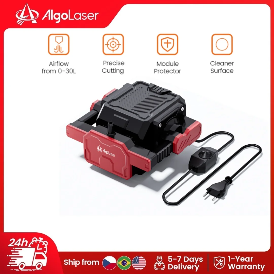 AlgoLaser 30L/min High Pressure Air Assist Pump, for 5W 10W DIY Laser Engraver Cutter, Remove Smoke Dust, Protect Lens & Reduce Working Surface Temperature
AlgoLaser 30L/min High Pressure Air Assist Pump, for 5W 10W DIY Laser Engraver Cutter, Remove Smoke Dust, Protect Lens & Reduce Working Surface Temperature