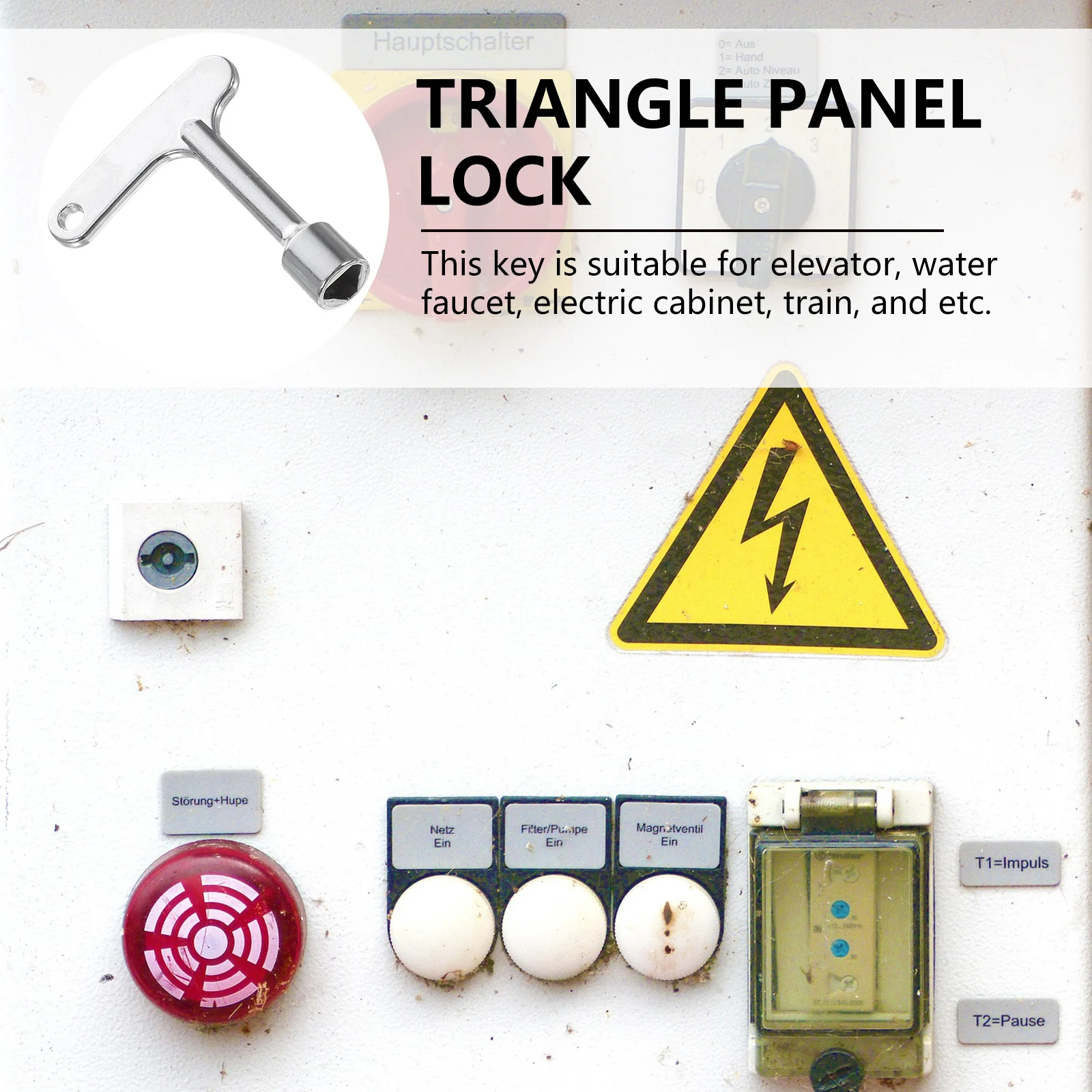 4pcs Elevator Key Triangle Door Electrical Cabinet Spanner Lock Emergency Release Service Keys Utility Hardware
4pcs Elevator Key Triangle Door Electrical Cabinet Spanner Lock Emergency Release Service Keys Utility Hardware