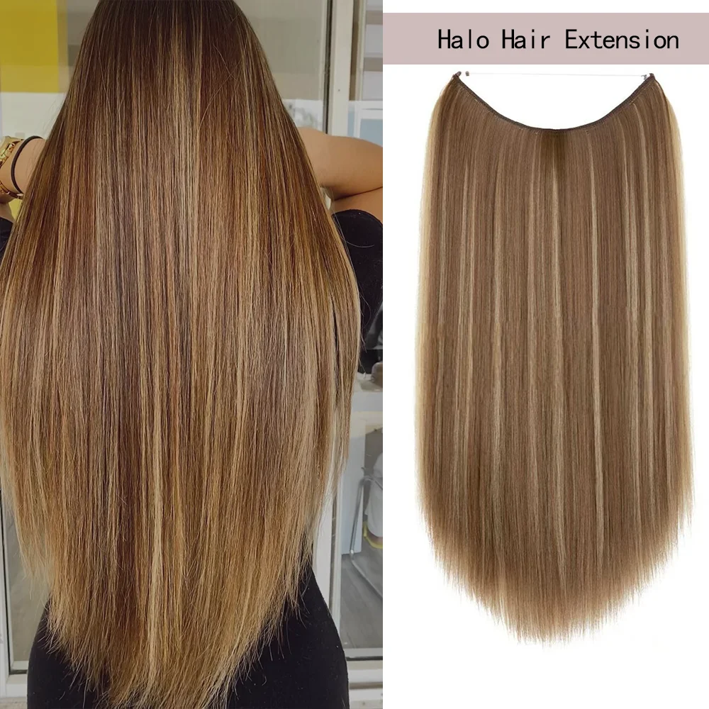 Fish Line Hair Extension With Clips 120g Synthetic Long Straight Hairpiece Blonde Black Mixed Color False Hair Piece For Wome
Fish Line Hair Extension With Clips 120g Synthetic Long Straight Hairpiece Blonde Black Mixed Color False Hair Piece For Wome