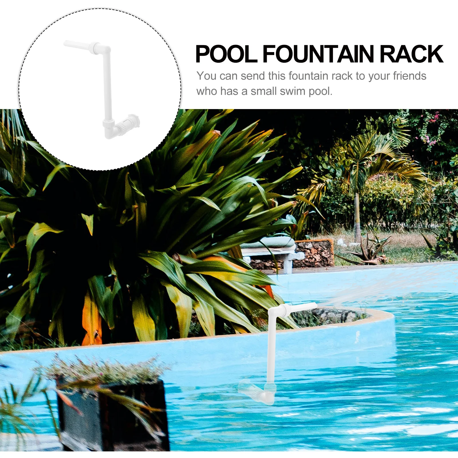 1 set Rack Small Lightweight Swim Pool Fountain Accessories Easy Assembly High-Grade Pp Durable Replacement Fountain Tube For 
1 set Rack Small Lightweight Swim Pool Fountain Accessories Easy Assembly High-Grade Pp Durable Replacement Fountain Tube For