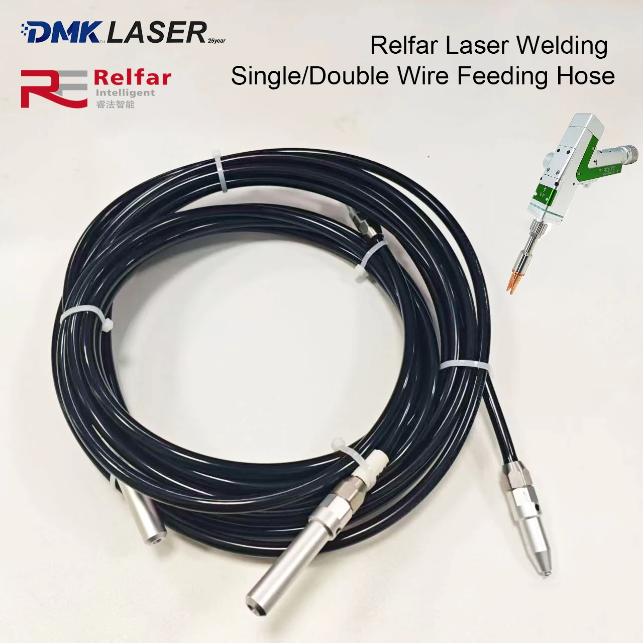 Relfar Laser Welding Single/Double Wire Feed Hose 3M/5M Wire Feeding Tube For FWS-01A FWS-02A FWS-03A Relfar Wire Feeder
Relfar Laser Welding Single/Double Wire Feed Hose 3M/5M Wire Feeding Tube For FWS-01A FWS-02A FWS-03A Relfar Wire Feeder