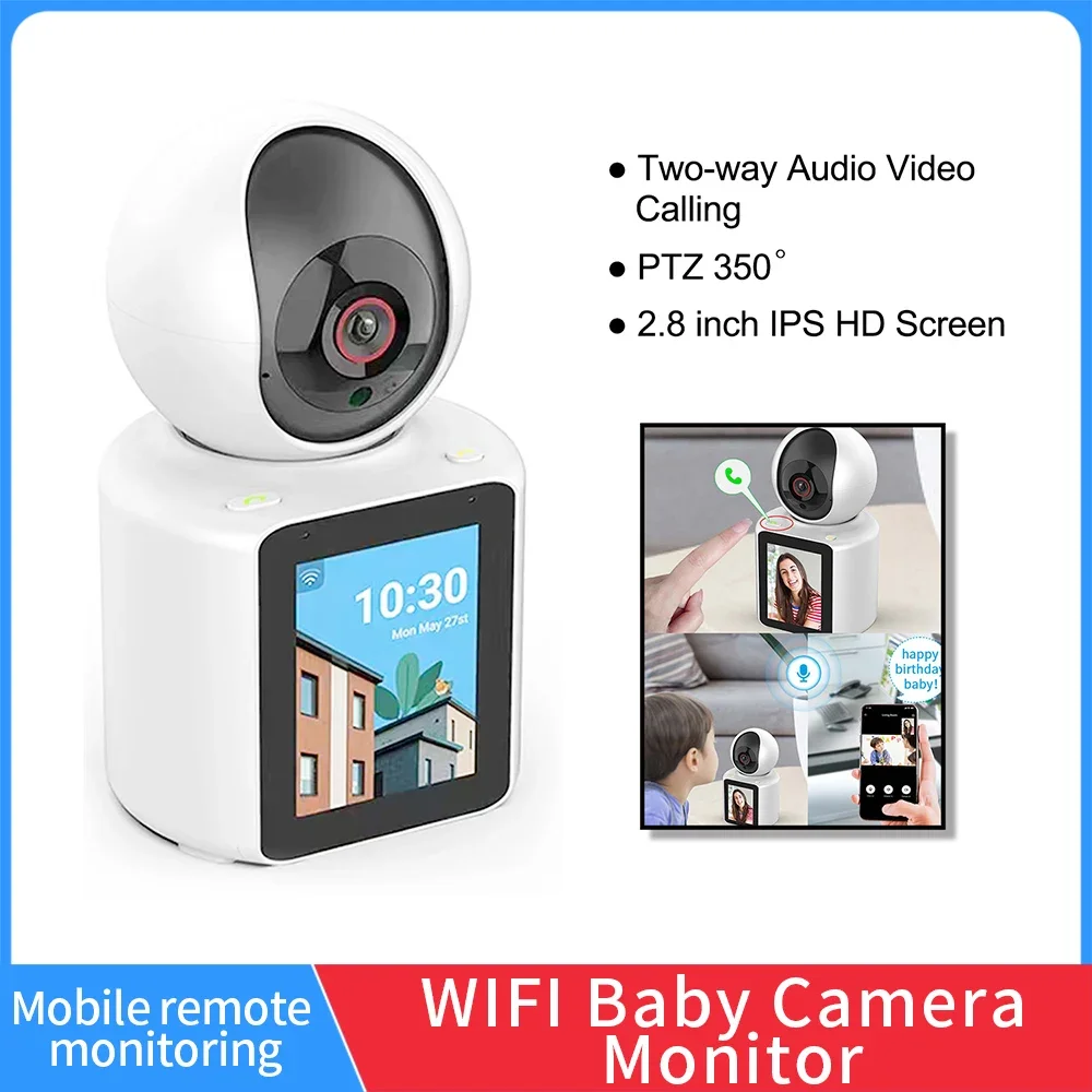 Домашняя Wi-Fi камера видеонаблюдения с экраном, 1080P, двусторонняя аудиосвязь, интеллектуальный видеонаблюдение, камера для мониторинга и видеосвязи
Домашняя Wi-Fi камера видеонаблюдения с экраном, 1080P, двусторонняя аудиосвязь, интеллектуальный видеонаблюдение, камера для мониторинга и видеосвязи