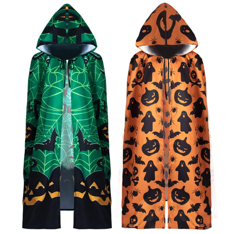 Halloween Costume Cloak Print Pumpkin Face Wizard Cosplay Performance Clothes Dance Party Attire Polyester Material
Halloween Costume Cloak Print Pumpkin Face Wizard Cosplay Performance Clothes Dance Party Attire Polyester Material