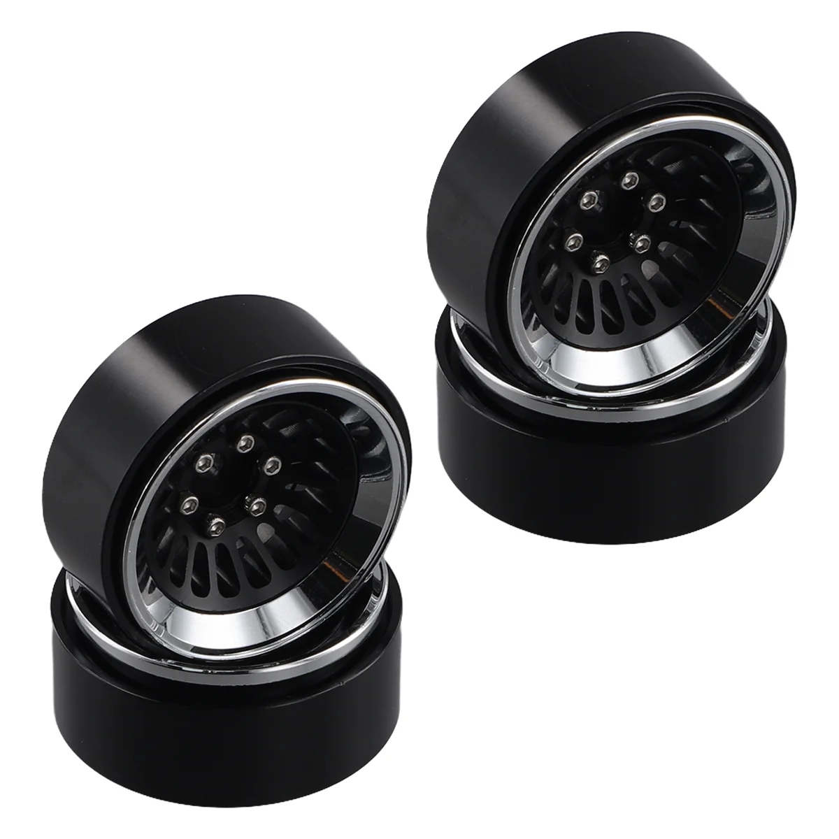 KKZ-4PCS 1.3 Inch Beadlock Wheel Hub Rims for RC Crawler Car Axial 1/24 1/18 TRX4M SCX24 Upgrade Parts,Silver & Black
KKZ-4PCS 1.3 Inch Beadlock Wheel Hub Rims for RC Crawler Car Axial 1/24 1/18 TRX4M SCX24 Upgrade Parts,Silver & Black