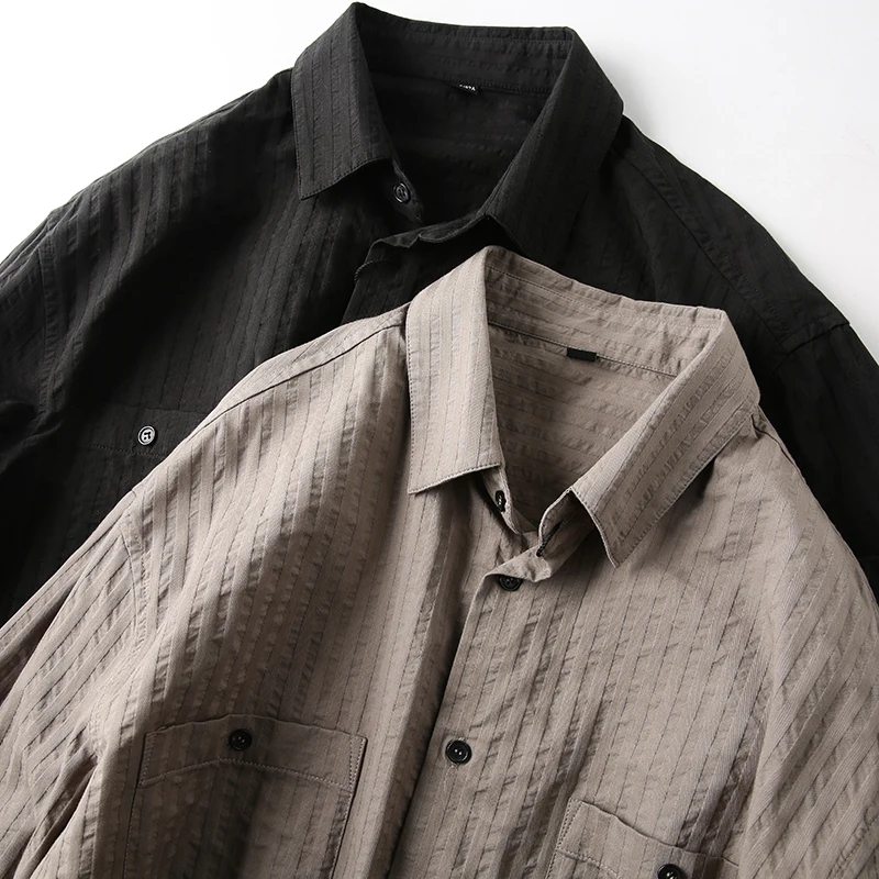 Retro Luxury Shirt Style Jacket Men's Casual Long Sleeve Striped Spring New Style Fashion Urban Standard Fit Youth Clothing
Retro Luxury Shirt Style Jacket Men's Casual Long Sleeve Striped Spring New Style Fashion Urban Standard Fit Youth Clothing