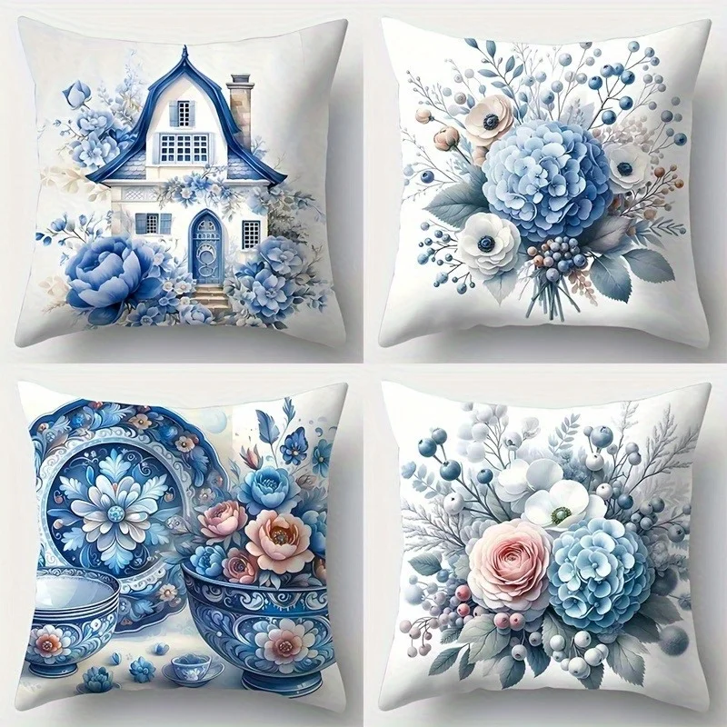 4 Pcs Cartoon Blue Floral Print Pillow Covers – Soft & Cozy Cushion Covers for Living Room Sofa,Bedroom, Car, Office, Home Decor
4 Pcs Cartoon Blue Floral Print Pillow Covers – Soft & Cozy Cushion Covers for Living Room Sofa,Bedroom, Car, Office, Home Decor