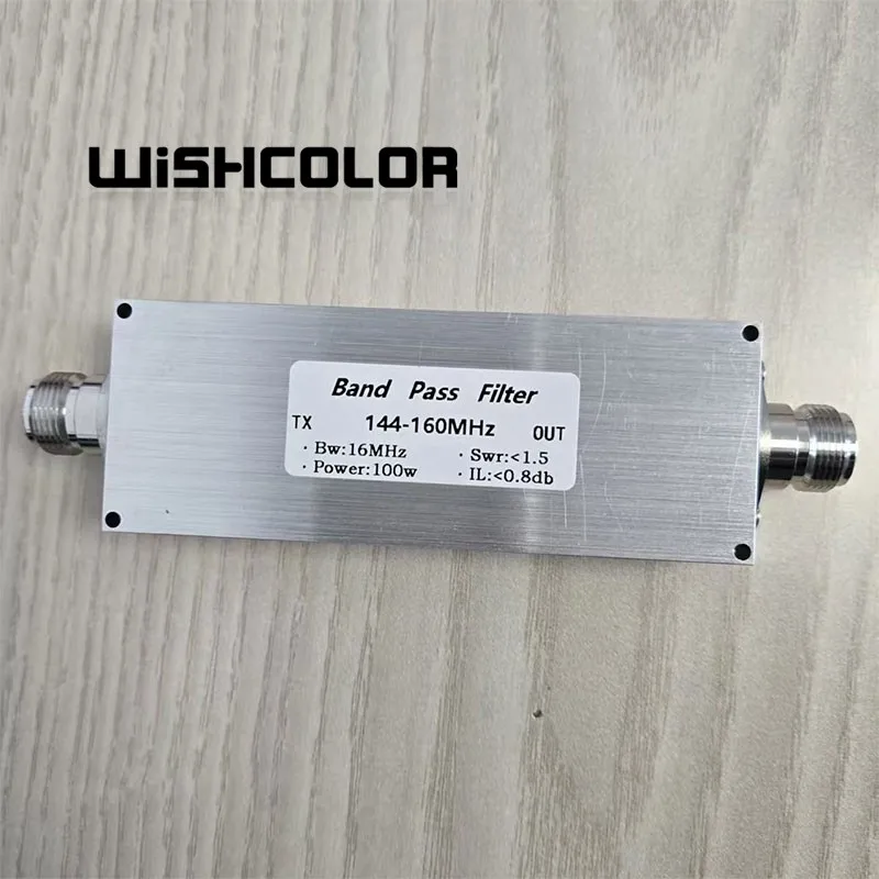 Wishcolor BPF-144-160M-100WN-Plus 88-108MHz 100W Bandpass Filter RF Anti-interference Accessory with N Female Connector
Wishcolor BPF-144-160M-100WN-Plus 88-108MHz 100W Bandpass Filter RF Anti-interference Accessory with N Female Connector