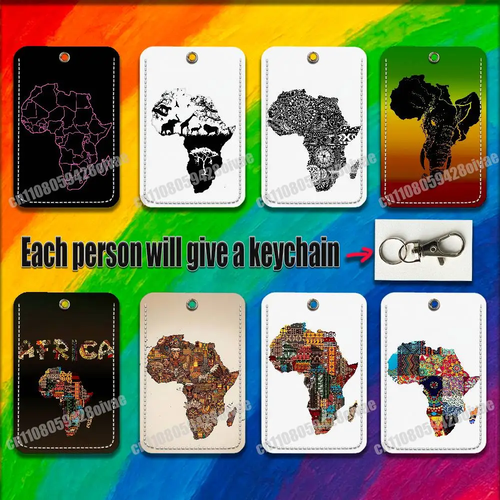 Africa Map ART For ID Clips Credit Bank Campus Card Holder Cover Decoration PU Leather Keychain
Africa Map ART For ID Clips Credit Bank Campus Card Holder Cover Decoration PU Leather Keychain