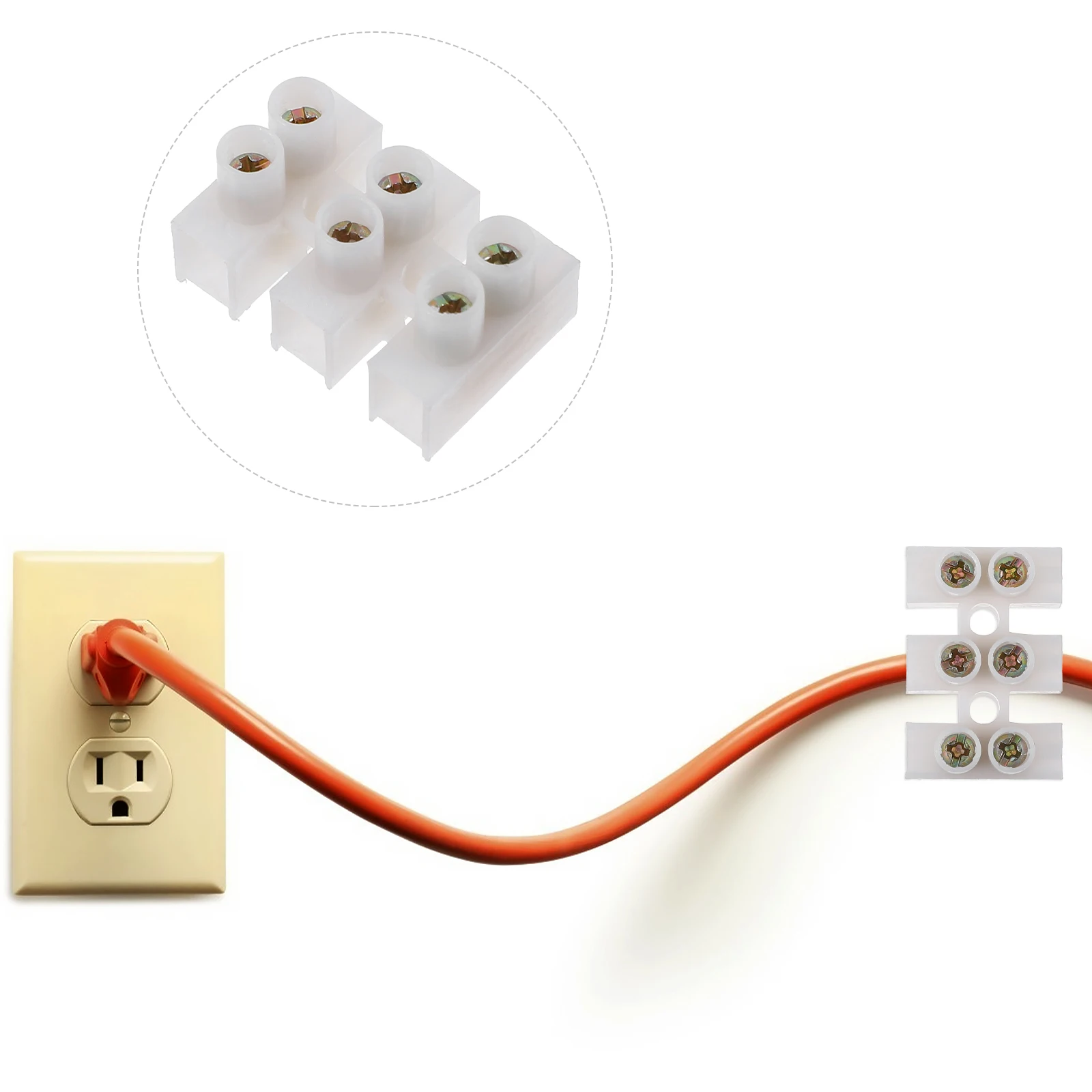 30pcs Terminal Block Wire Connector Quick Connecter 2.8mm Stripping Length White Electrical Plug Wiring Accessories Screw Down
30pcs Terminal Block Wire Connector Quick Connecter 2.8mm Stripping Length White Electrical Plug Wiring Accessories Screw Down