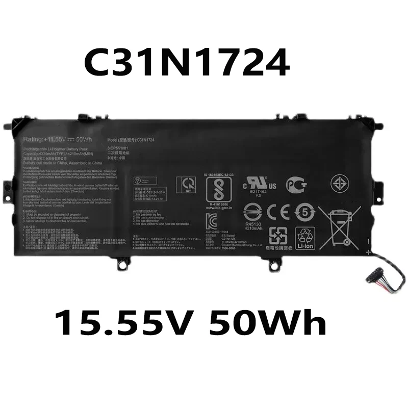 C31N1724 11.55V 4210mAh 50Wh Laptop Battery For Asus Zenbook U3100FAL UX331FAL-BH71 UX331FAL UX331FAL-EG006T
C31N1724 11.55V 4210mAh 50Wh Laptop Battery For Asus Zenbook U3100FAL UX331FAL-BH71 UX331FAL UX331FAL-EG006T