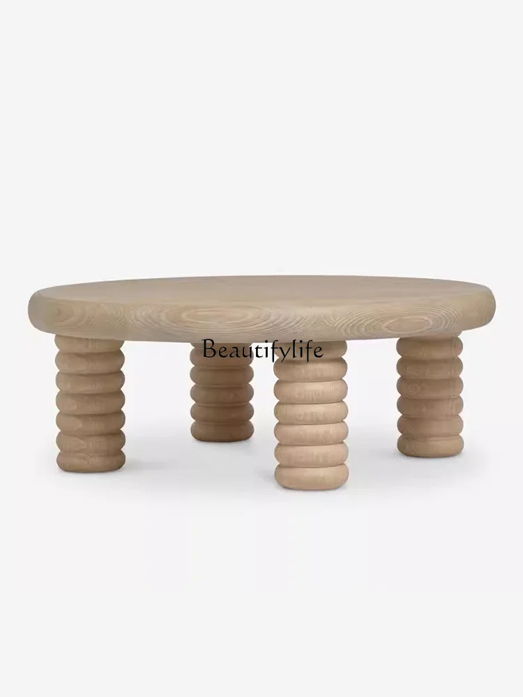 Coffee table retro solid wood short table Japanese-style living room household small apartment sidelog high-end table
Coffee table retro solid wood short table Japanese-style living room household small apartment sidelog high-end table