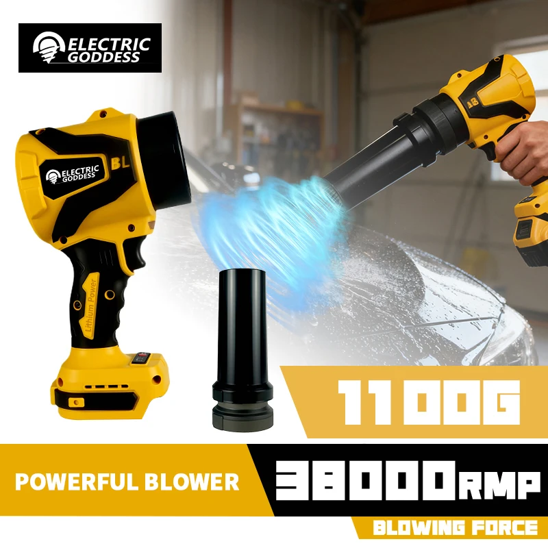 Brushless Turbo Fan Blowers 38000rpm Electric Handheld Jet Fan Snow Leaf Dust Blowing Tool for Dewalt 20V Battery Pin
Brushless Turbo Fan Blowers 38000rpm Electric Handheld Jet Fan Snow Leaf Dust Blowing Tool for Dewalt 20V Battery Pin