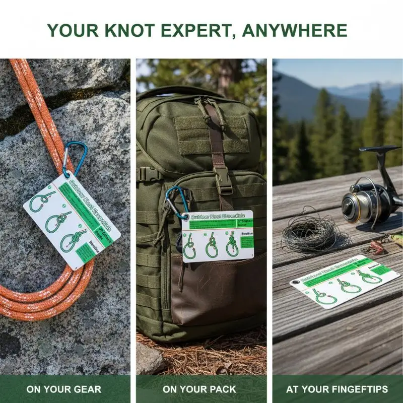 〔CC〕|7PCS/1set Fishing Knot Guide Card, Containing 12 Of The Most Practical Fishing Knots, With Storage Buckle, Durable PVC Card
〔CC〕|7PCS/1set Fishing Knot Guide Card, Containing 12 Of The Most Practical Fishing Knots, With Storage Buckle, Durable PVC Card