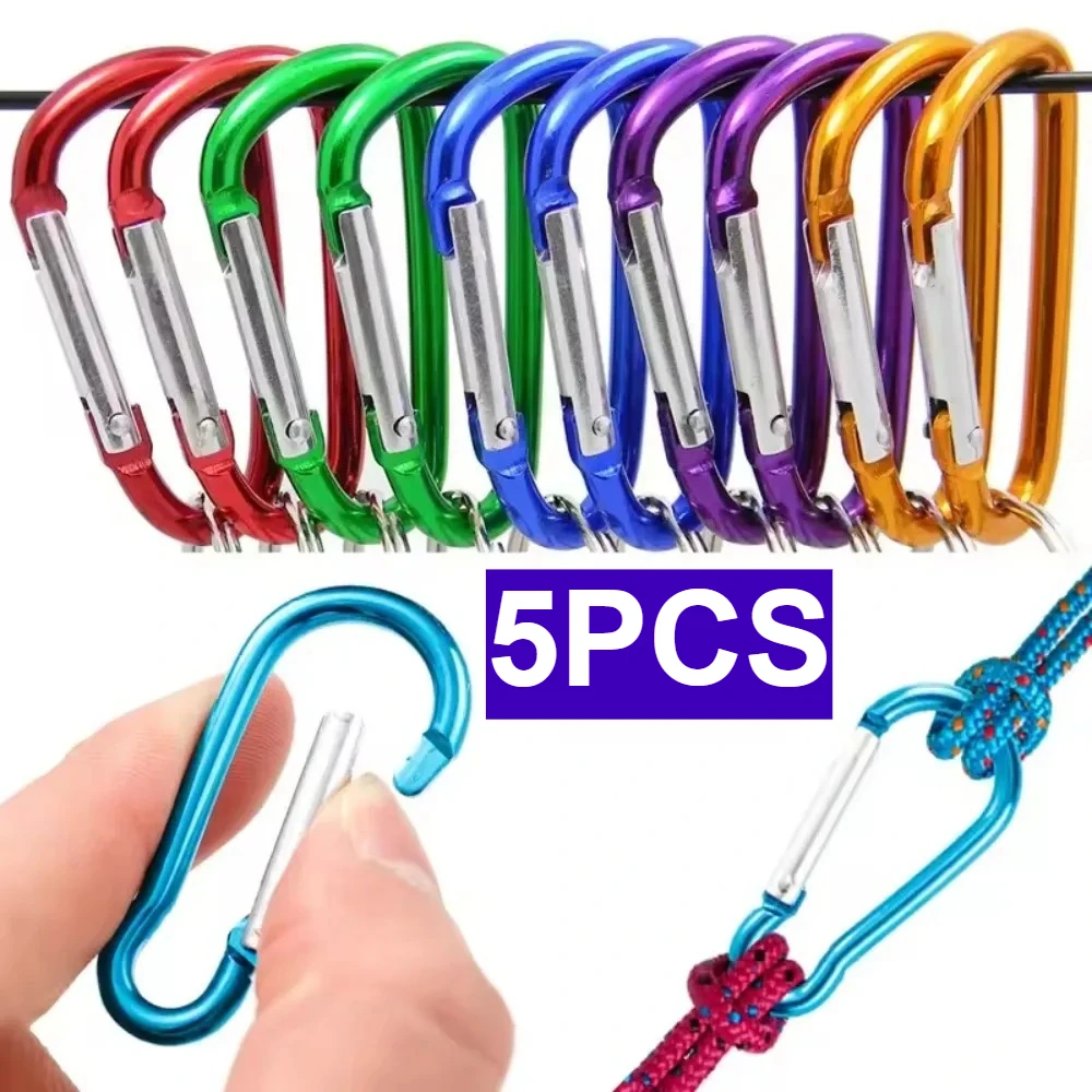 5pcs Carabiner Keychain Alluminum D-ring Buckle Spring Carabiner Snap Hook Clip Keychains Outdoor Camping Hiking Daily Tool
5pcs Carabiner Keychain Alluminum D-ring Buckle Spring Carabiner Snap Hook Clip Keychains Outdoor Camping Hiking Daily Tool