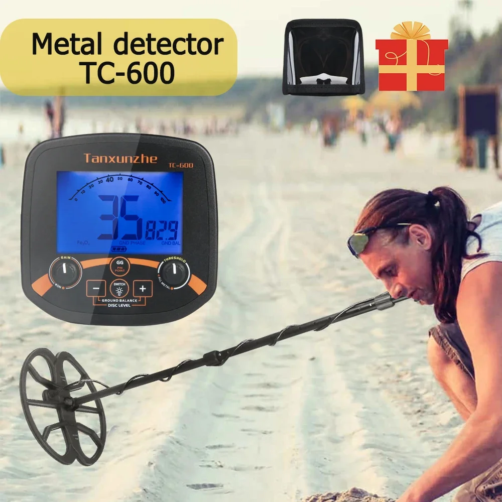 TC-600 Metal Detector Professional Underground Depth Gold Detector Treasure Handheld High Frequency Pinpoint Detecting
TC-600 Metal Detector Professional Underground Depth Gold Detector Treasure Handheld High Frequency Pinpoint Detecting