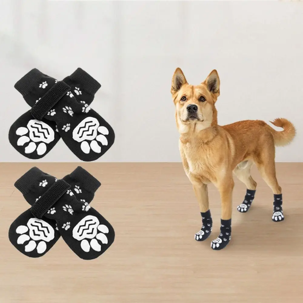 4pcs/set Breathable Anti-Slip Dog Socks Adjustable Cotton Waterproof Dog Non-slip Socks Soft with Paw Pattern
4pcs/set Breathable Anti-Slip Dog Socks Adjustable Cotton Waterproof Dog Non-slip Socks Soft with Paw Pattern