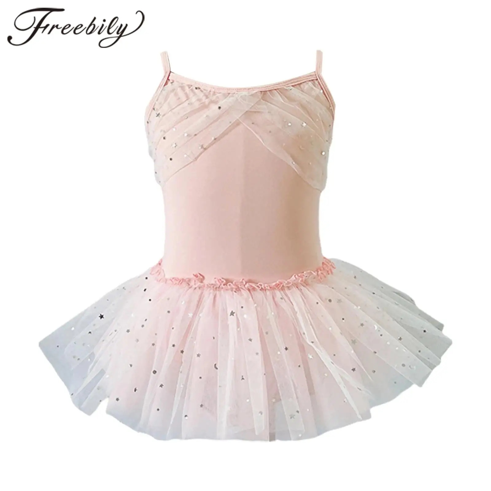 Kids Girls Spaghetti-strap Ruched Sequin Tulle Ballet Tutu Dress Dance Practice Wear Ballerina Exercise Gymnastics Leotard Dress
Kids Girls Spaghetti-strap Ruched Sequin Tulle Ballet Tutu Dress Dance Practice Wear Ballerina Exercise Gymnastics Leotard Dress