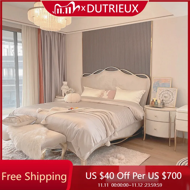 Princess High End Bed Frame Nordic Fashionable Confortable White Bed Aesthetics Apartment Minimalist Muebles Bedroom Furniture
Princess High End Bed Frame Nordic Fashionable Confortable White Bed Aesthetics Apartment Minimalist Muebles Bedroom Furniture