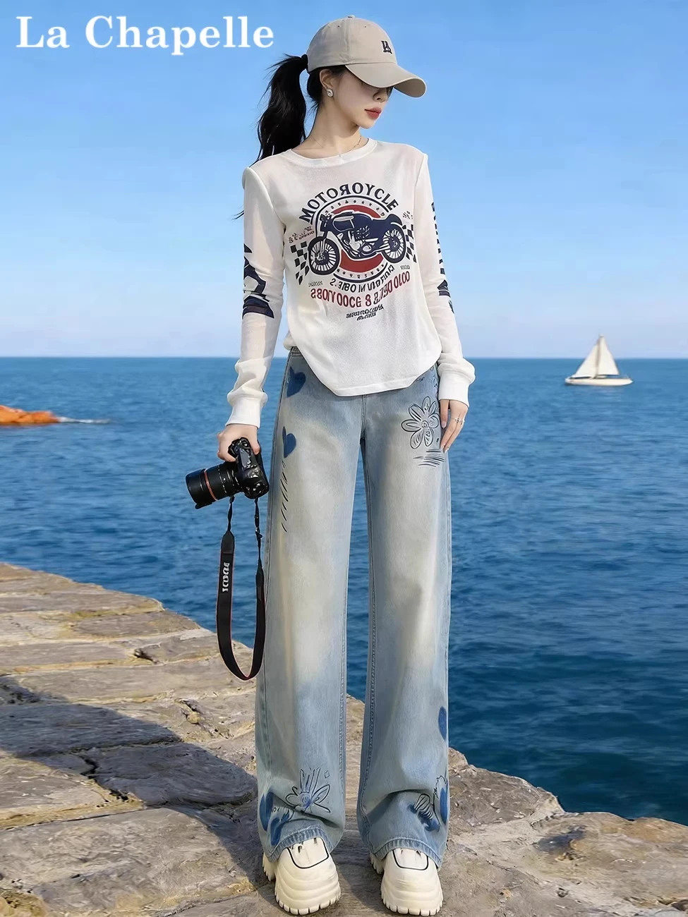 Spring Summer New Sle Women's High Waist Wide Leg Jeans adient Loose Faionable Slimming Straight Cut Floral Pattern
Spring Summer New Sle Women's High Waist Wide Leg Jeans adient Loose Faionable Slimming Straight Cut Floral Pattern