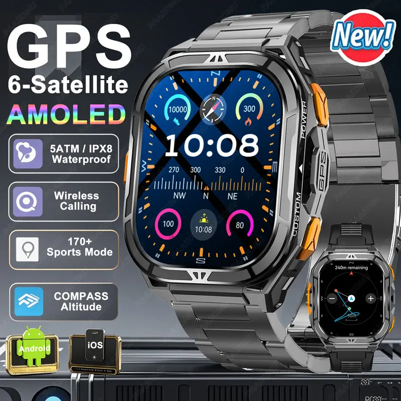 New For Huawei GPS SmartWatch Men 1.96" AMOLED HD 170+Sport Mode Compass BT Call Health Monitor 5ATM Waterproof Swimming Watches
New For Huawei GPS SmartWatch Men 1.96" AMOLED HD 170+Sport Mode Compass BT Call Health Monitor 5ATM Waterproof Swimming Watches
