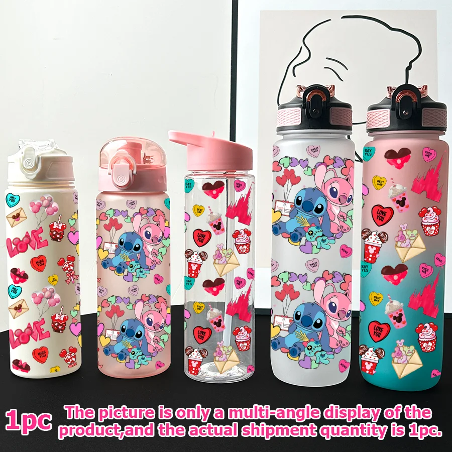 1 шт., различные пластиковые бутылки для воды Disney, Stitch, Love с принтом 23-32 унций, портативные спортивные чашки для воды, подарки на день рождения
1 шт., различные пластиковые бутылки для воды Disney, Stitch, Love с принтом 23-32 унций, портативные спортивные чашки для воды, подарки на день рождения
