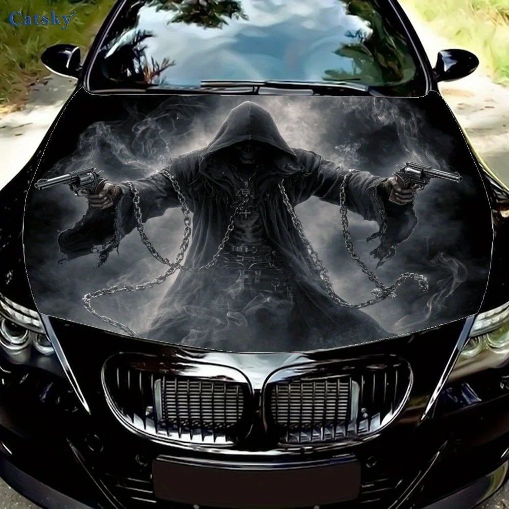 Double Gun Death Reaper Vinyl Wrap - Cool Realistic Patterns Design , PVC Material, Fits Most Cars & SUVs Bonnet, Car Bonnet Gra
Double Gun Death Reaper Vinyl Wrap - Cool Realistic Patterns Design , PVC Material, Fits Most Cars & SUVs Bonnet, Car Bonnet Gra