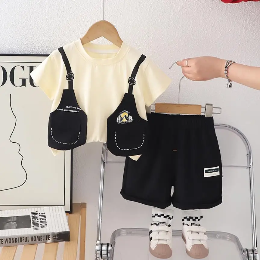 Boys Summer Designer Sets Korean Style Clothes for Baby Kids Casual Print O-neck Short Sleeve T-shirts And Shorts Toddler Outfit
Boys Summer Designer Sets Korean Style Clothes for Baby Kids Casual Print O-neck Short Sleeve T-shirts And Shorts Toddler Outfit