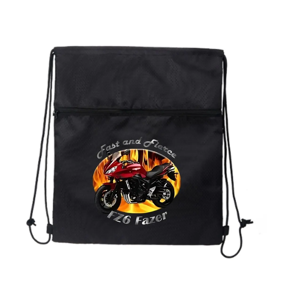 Fast and Fierce FZ6 Fazer мотоциклетные черные сумки на шнурке с рисунком, рюкзак на шнурке для занятий спортом, путешествий в тренажерном зале
Fast and Fierce FZ6 Fazer мотоциклетные черные сумки на шнурке с рисунком, рюкзак на шнурке для занятий спортом, путешествий в тренажерном зале