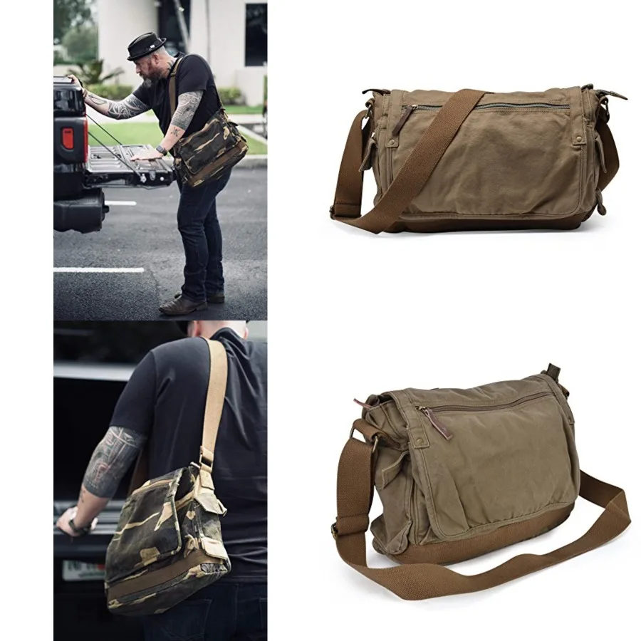 GOOTIUM Canvas Messenger Bag - Vintage Cross Body Shoulder Satchel
GOOTIUM Canvas Messenger Bag - Vintage Cross Body Shoulder Satchel