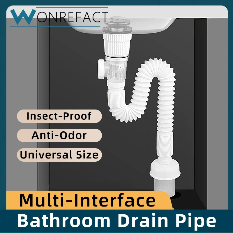Flip Top Bathroom Sink Drain Pipe Flexible Stretchable Drain Pipe Anti Blockage Accessories For Wash Basin Sink Deodorant Stra
Flip Top Bathroom Sink Drain Pipe Flexible Stretchable Drain Pipe Anti Blockage Accessories For Wash Basin Sink Deodorant Stra