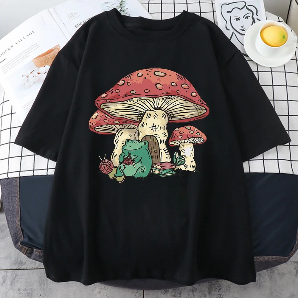 Women and Men's Mushroom House and A Frog Tops, Vintage, Oversize, All-math Tee Clothing, Casual, Crewneck, Cute
Women and Men's Mushroom House and A Frog Tops, Vintage, Oversize, All-math Tee Clothing, Casual, Crewneck, Cute