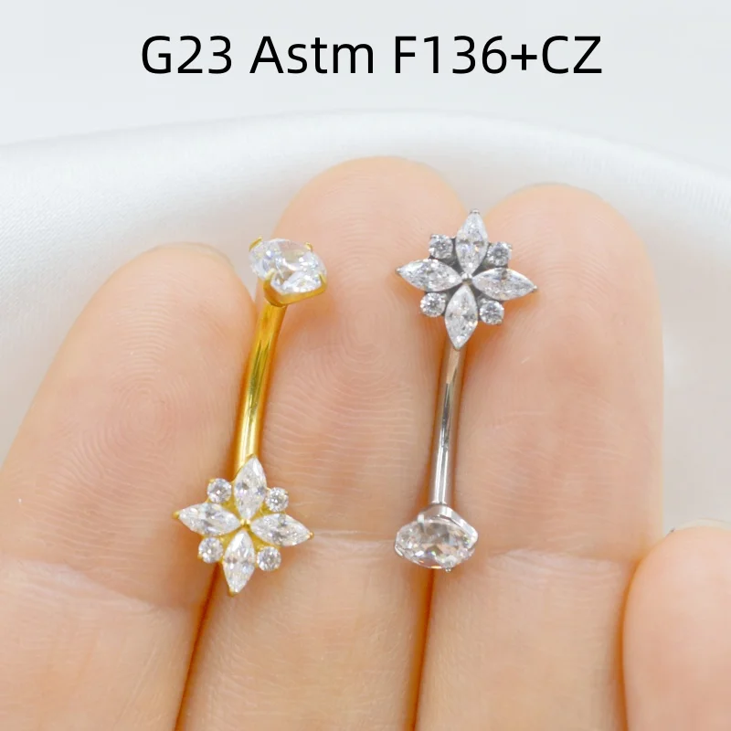 10PCS Body Jewelry-G23 Titanium Astm F136 Smart Oval CZ Navel Belly Button Body Piercing 14G CZ Navel Curve Barbells Rings New
10PCS Body Jewelry-G23 Titanium Astm F136 Smart Oval CZ Navel Belly Button Body Piercing 14G CZ Navel Curve Barbells Rings New