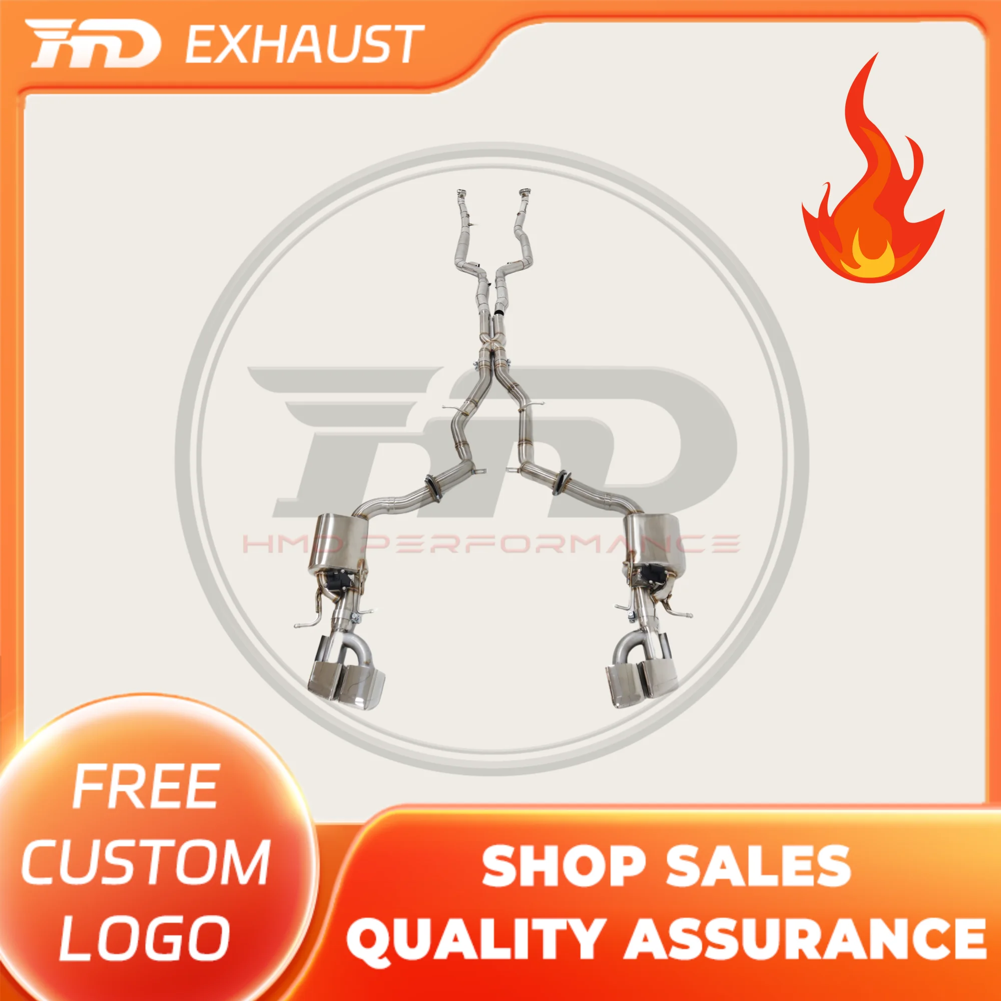 HMD Hot sale Stainless Steel Exhaust System Performance full exhaust Catback For Mercedes Benz AMG E63 W212 Muffler With Valve
HMD Hot sale Stainless Steel Exhaust System Performance full exhaust Catback For Mercedes Benz AMG E63 W212 Muffler With Valve