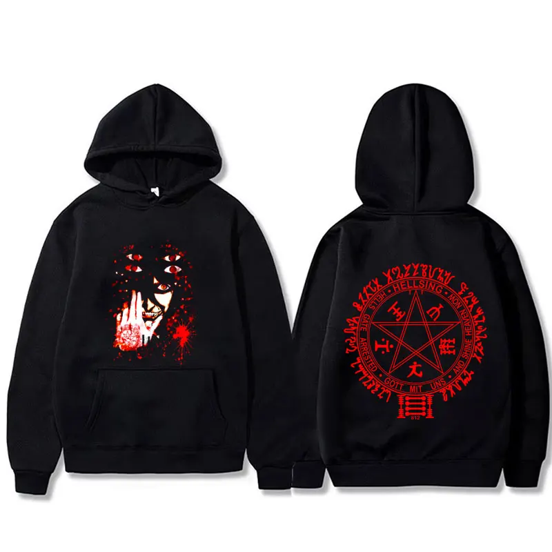 Anime Hellsing Abraham Van Helsing Vampire Alucard Face Graphic Hoodie Men Women Manga Oversized Hoodies Male Fashion Streetwear
Anime Hellsing Abraham Van Helsing Vampire Alucard Face Graphic Hoodie Men Women Manga Oversized Hoodies Male Fashion Streetwear
