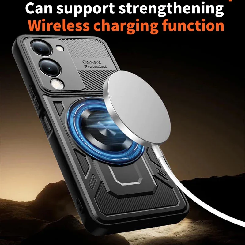 Magnetic Wireless Charging Silicone Soft Case Metal Holder Coil for Vivo Y19e Y39 Y04 Y29S 5G 4G Back Cover Phone Case
Magnetic Wireless Charging Silicone Soft Case Metal Holder Coil for Vivo Y19e Y39 Y04 Y29S 5G 4G Back Cover Phone Case