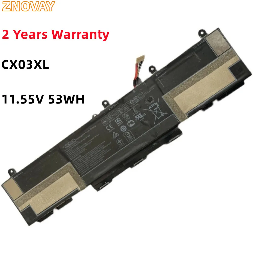 ZNOVAY 11.55V 53Wh CXO3XL CX03XL CX03053XL L77624-421 L78551-005 HSTNN-LB8R Laptop Battery For HP 830 G8 Notebook
ZNOVAY 11.55V 53Wh CXO3XL CX03XL CX03053XL L77624-421 L78551-005 HSTNN-LB8R Laptop Battery For HP 830 G8 Notebook