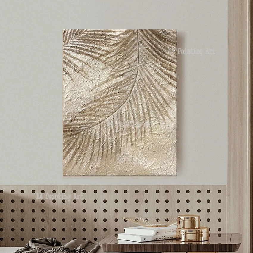 Handmade Abstract Textured Nordic Hotel Decor Leaf Oil Painting Picture Home Wall Showpieces Thick Acrylic Art On Canvas
Handmade Abstract Textured Nordic Hotel Decor Leaf Oil Painting Picture Home Wall Showpieces Thick Acrylic Art On Canvas
