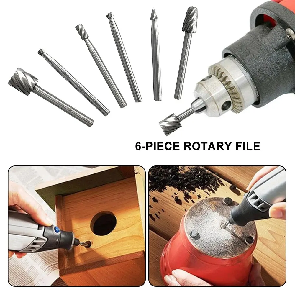 6pcs High-Speed Steel 40mm Woodworking Rotary File Set Small Grinding Head for DIY Carpenter Polishing Trimming Electric Tool Ki
6pcs High-Speed Steel 40mm Woodworking Rotary File Set Small Grinding Head for DIY Carpenter Polishing Trimming Electric Tool Ki