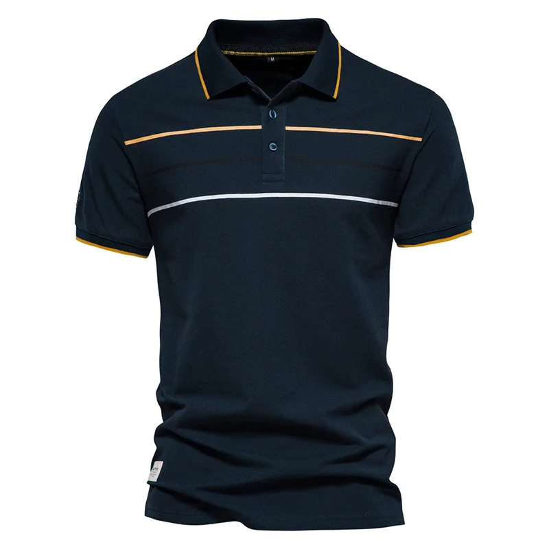 Men's Polo Shirts Cotton Short Sleeve Striped Contrast Color for Men Brand High Quality Social Tee ropa para hombre
Men's Polo Shirts Cotton Short Sleeve Striped Contrast Color for Men Brand High Quality Social Tee ropa para hombre