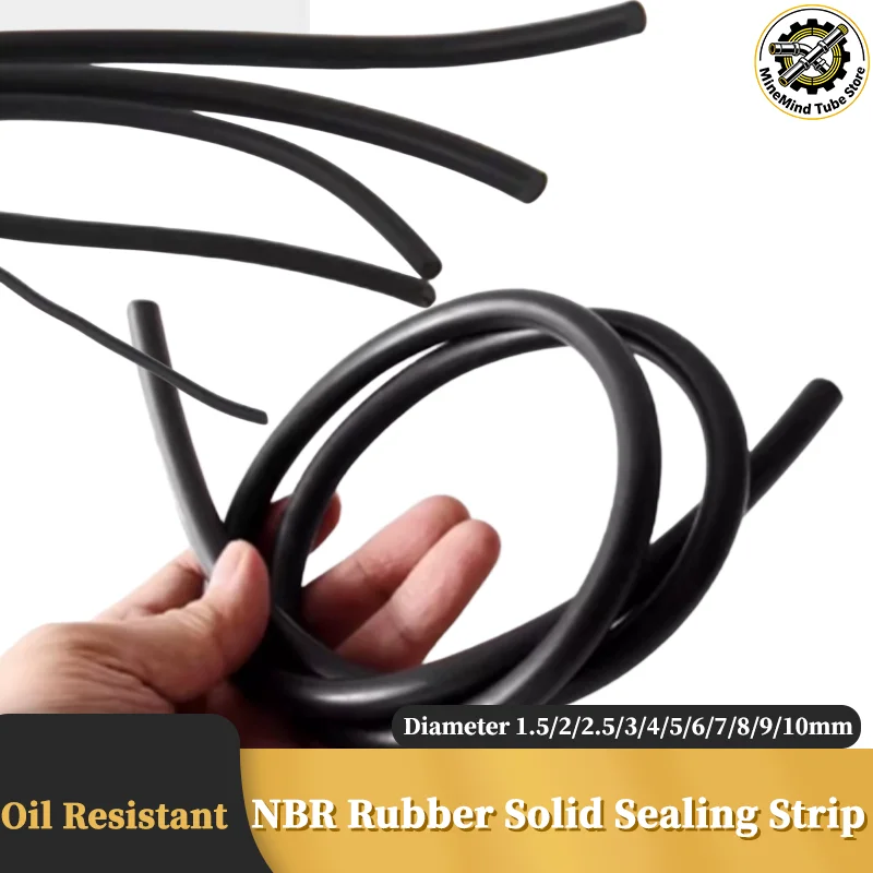 2/5/10M NBR Rubber Sealing Strip Oil Resistant Solid Black Nitrile Rubber Strip Gasket Diameter 1.5/2/2.5/3/4/5/6/7/8/9/10mm
2/5/10M NBR Rubber Sealing Strip Oil Resistant Solid Black Nitrile Rubber Strip Gasket Diameter 1.5/2/2.5/3/4/5/6/7/8/9/10mm