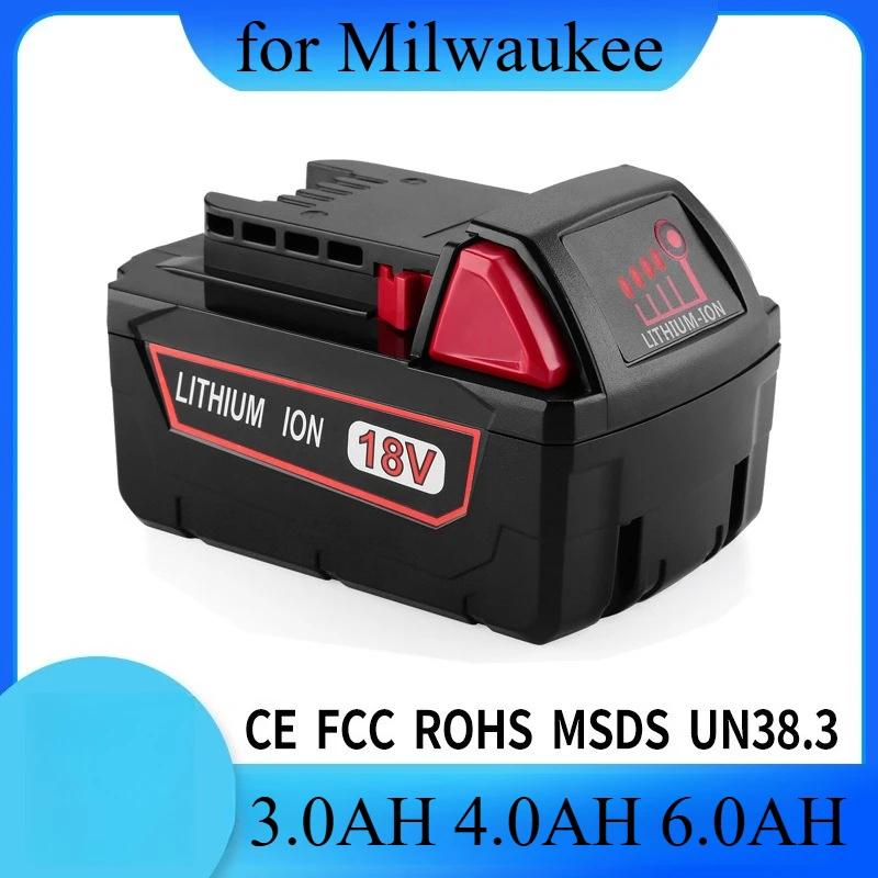 M18 Battery 18V for Milwaukee 48-11-1860 48-11-1850 48-11-1820 Compatible with All M18 Power Tools Cordless Drill Saw
M18 Battery 18V for Milwaukee 48-11-1860 48-11-1850 48-11-1820 Compatible with All M18 Power Tools Cordless Drill Saw