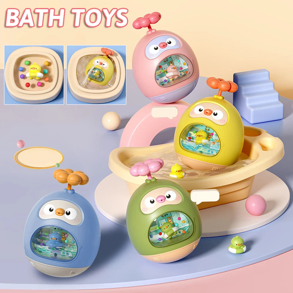 Tumbler Bath Toys for Baby Water Spray Duck for Bathtubs Swimming Poor Toy Spray Machine Shooting Games Childern Newborn Gift
Tumbler Bath Toys for Baby Water Spray Duck for Bathtubs Swimming Poor Toy Spray Machine Shooting Games Childern Newborn Gift