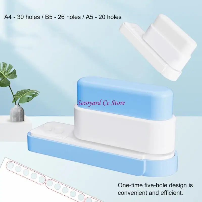 N3UC Five Hole Paper Puncher 5 Sheets Capacity Heavy Duty 5 Hole Punches with Alignment Guide For Refillable Notebook Journal
N3UC Five Hole Paper Puncher 5 Sheets Capacity Heavy Duty 5 Hole Punches with Alignment Guide For Refillable Notebook Journal