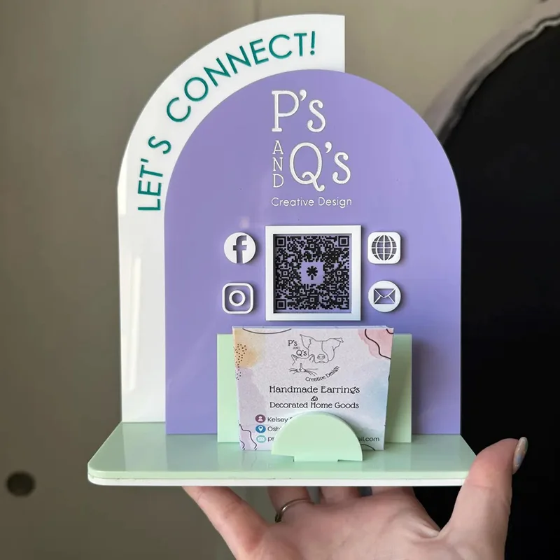 Plexiglass Transparente Logo Custom QR Code Acrylic Card With Base Ideal For Commercial Payment Scan Sign Receipt Recognition
Plexiglass Transparente Logo Custom QR Code Acrylic Card With Base Ideal For Commercial Payment Scan Sign Receipt Recognition