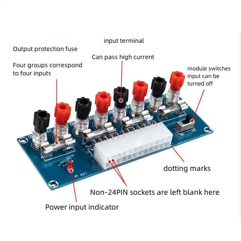 XH-M229/MU-M28 Desktop Chassis Power Supply ATX Adapter Board Takeout Board Outlet Module Power Supply Output Terminal Module
XH-M229/MU-M28 Desktop Chassis Power Supply ATX Adapter Board Takeout Board Outlet Module Power Supply Output Terminal Module